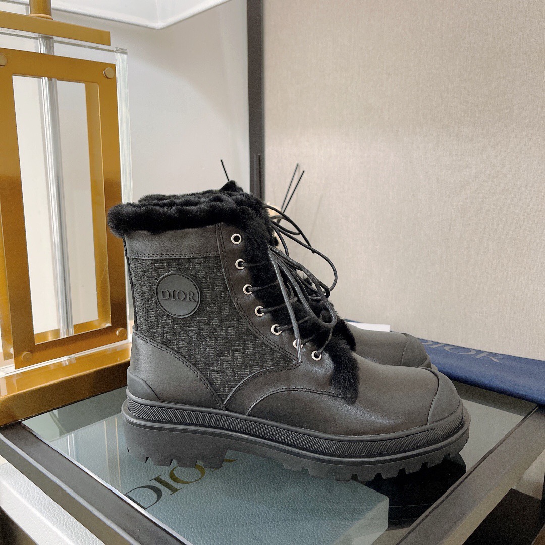 Dior Explorer Lace-up Wool Boots - Image 6