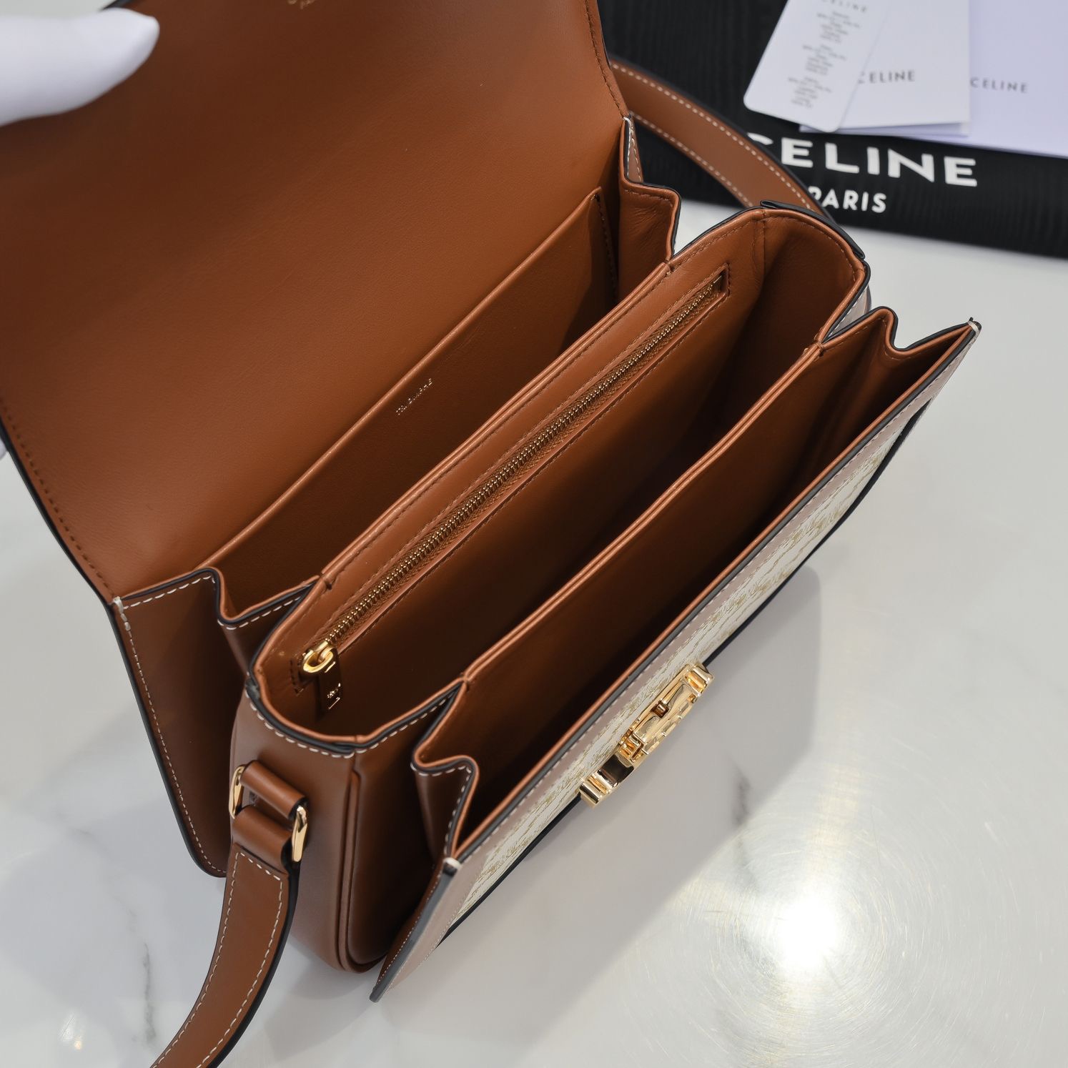 Celine Arc de Triomphe Medium Leather Bag - Image 6