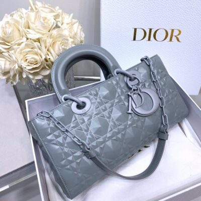 Dior Lady D-joy 26 Bag in Dark Grey