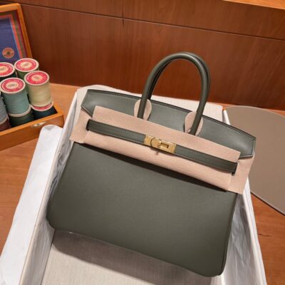 Birkin 25 Swift Green Grey