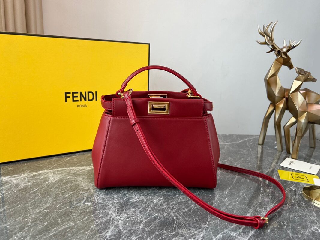Fendi Peekaboo Claret Bag