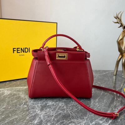 Fendi Peekaboo Claret Bag