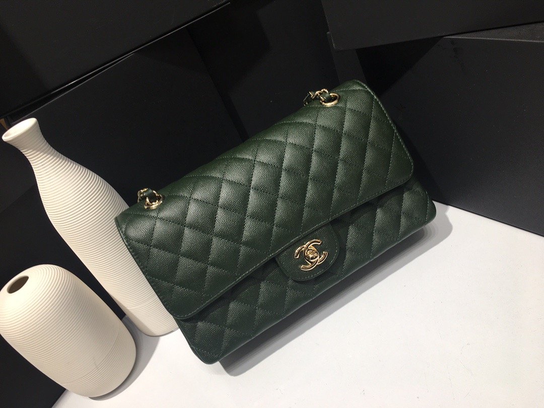 fb638e_f31889bf6b3e4c0ebd0dc4ad64d65251mv2.jpg Chanel Classic Flap 25 Malachite Green - Image 1