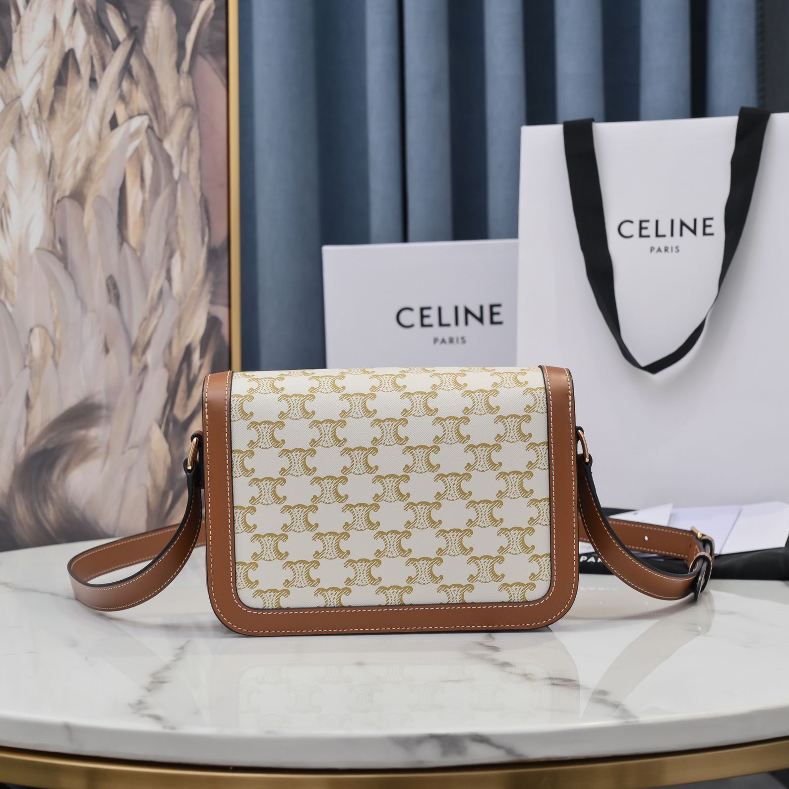 Celine Arc de Triomphe Medium Leather Bag - Image 3
