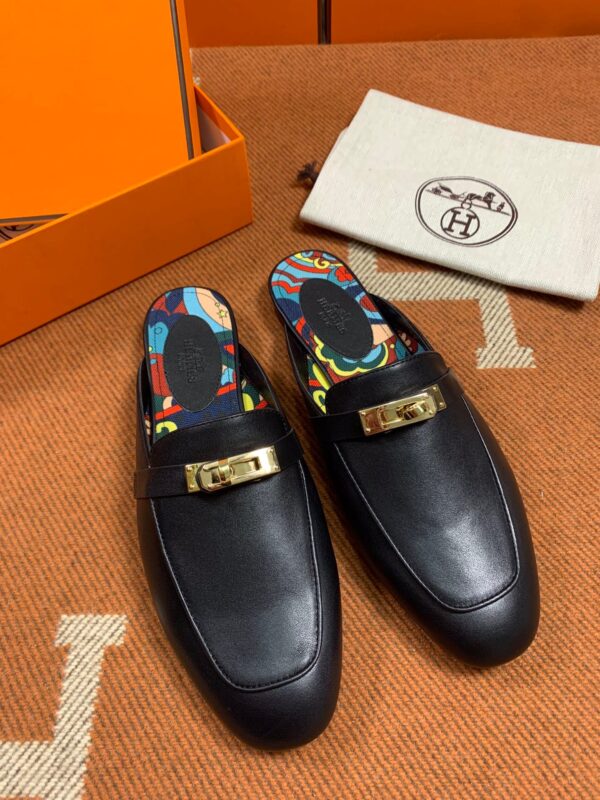 Hermes Hermes Mules in Swift (Fully Handmade)