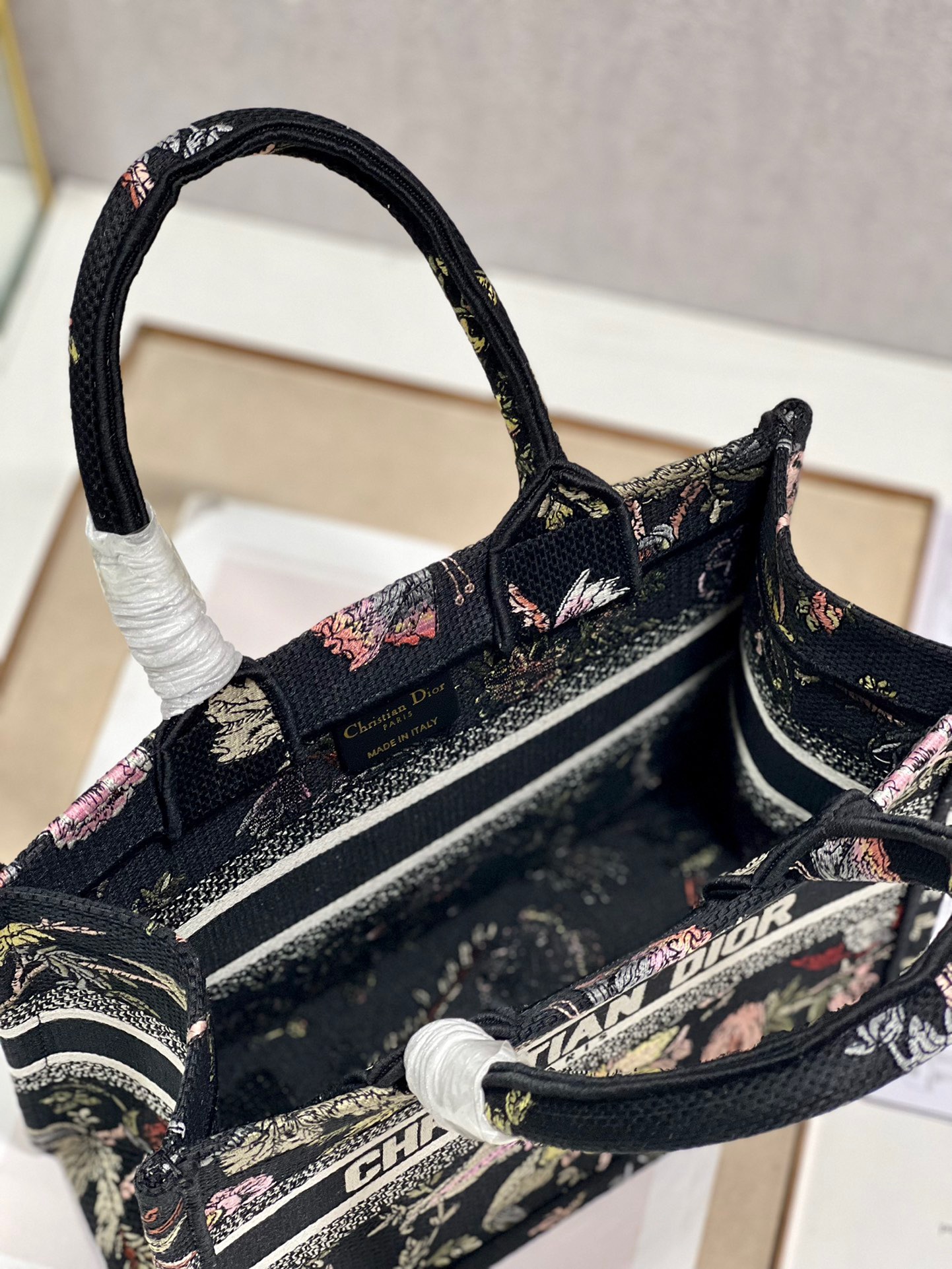 Dior Mini Book Tote Bag in Black - Image 12