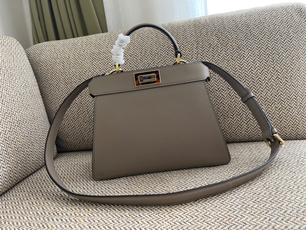 Fendi Peekaboo ISeeU Bag in Dove Gray