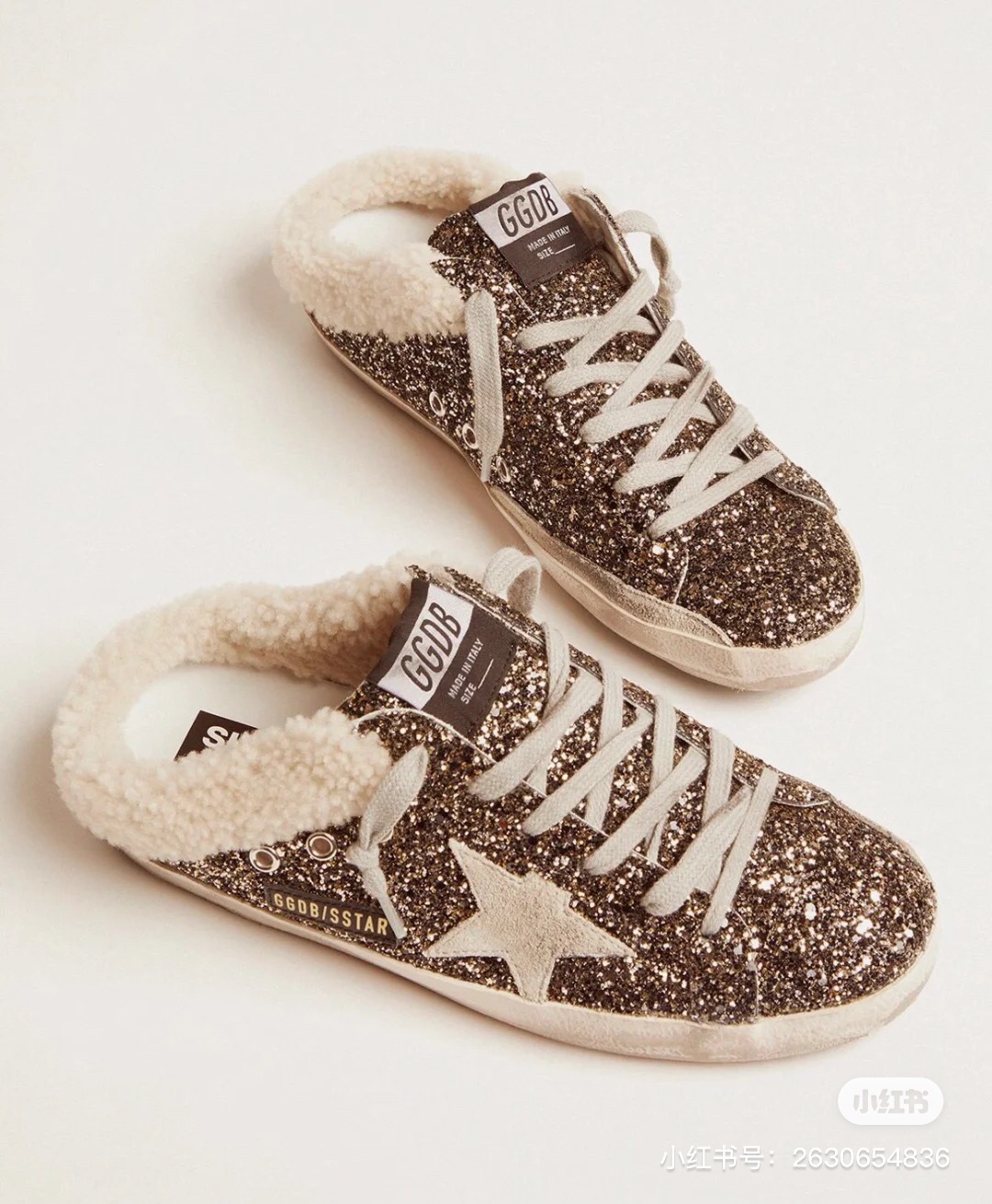 Golden Goose Small Wool Dirty Shoes - Image 9