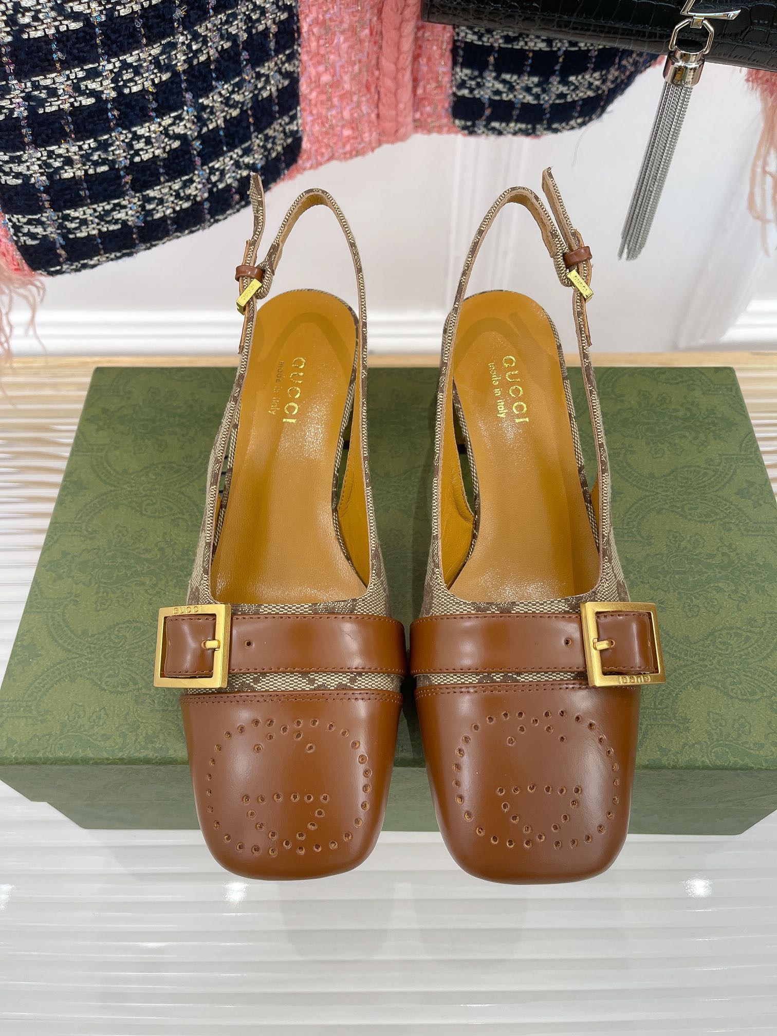 Gucci slingback sandals - Image 6