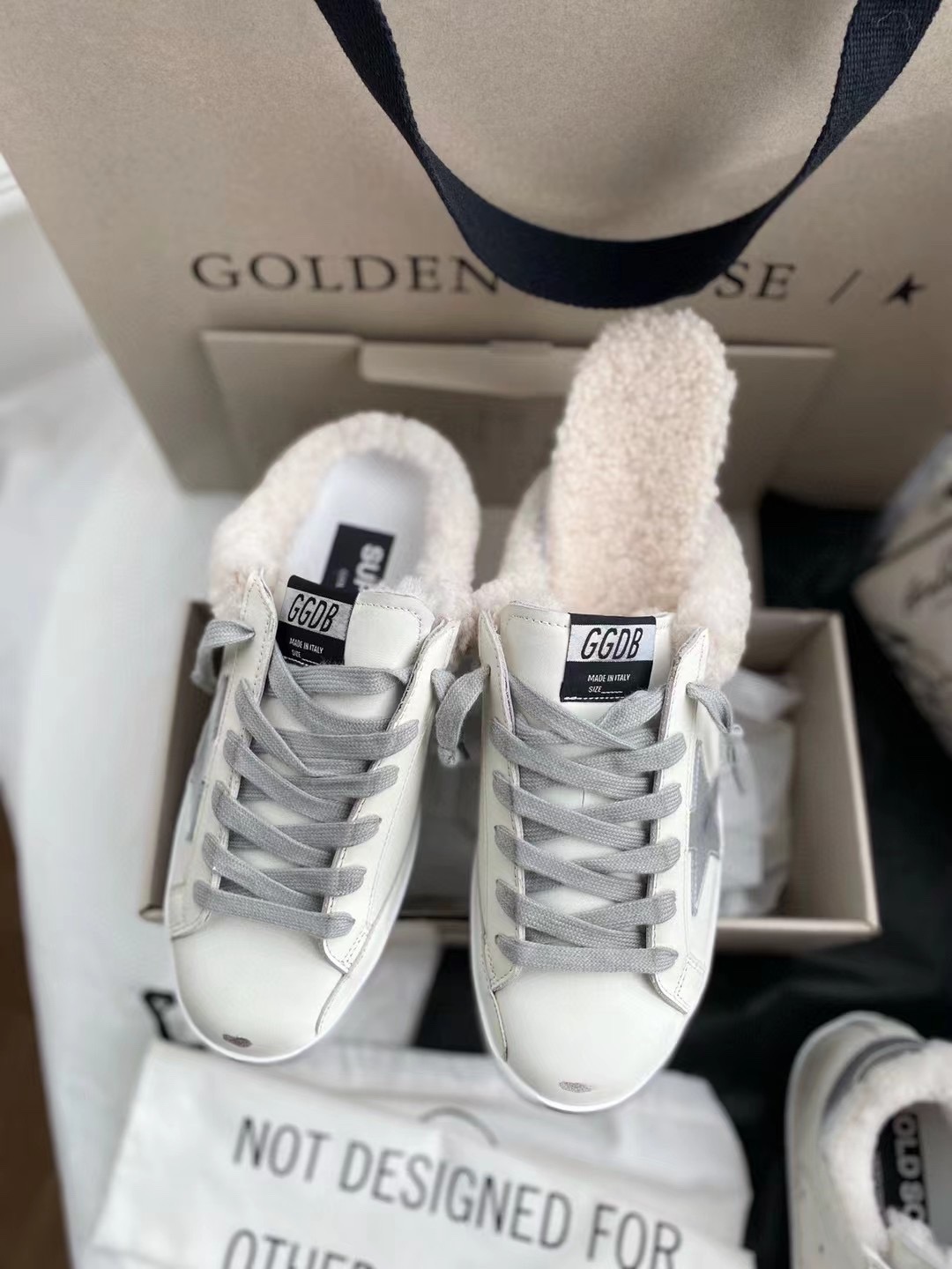 Golden Goose Small Wool Dirty Shoes - Image 11