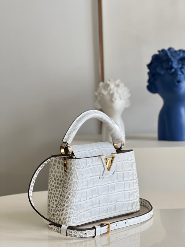 Louis Vuitton Capucines Mini Handbag in Crocodile Pattern