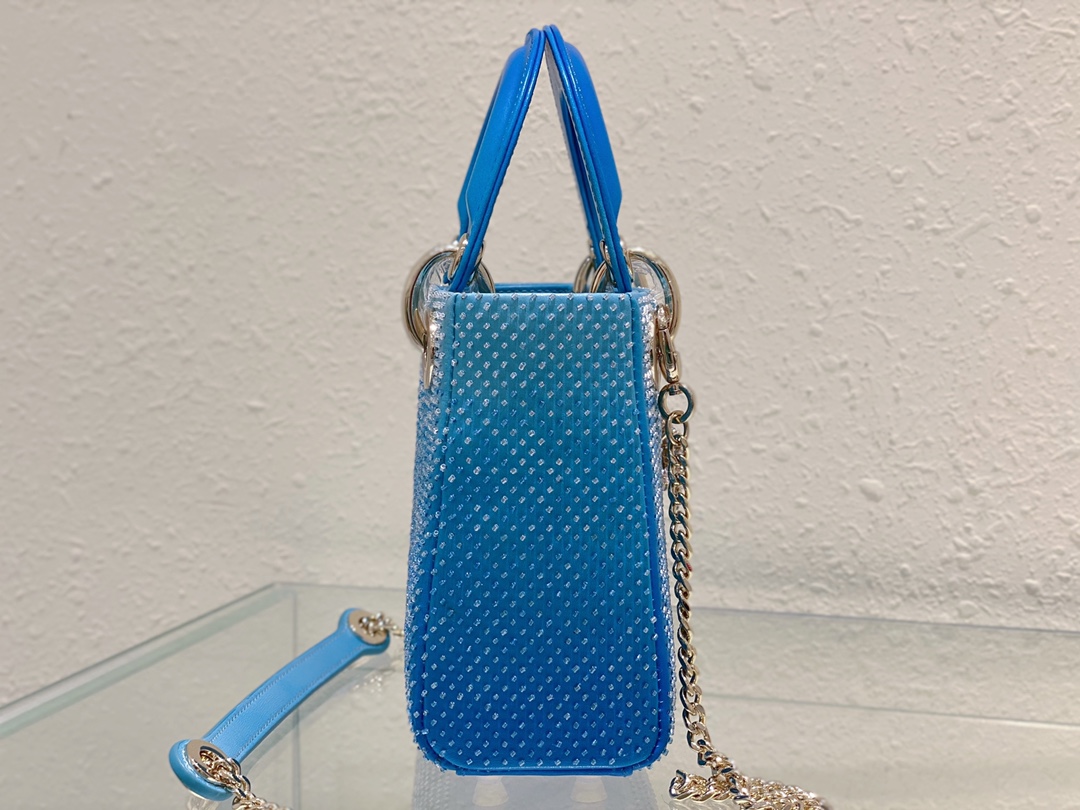 Lady Dior 17 Blue Metallic - Image 6