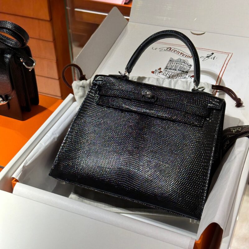 Kelly Lizard Black Silver 25cm