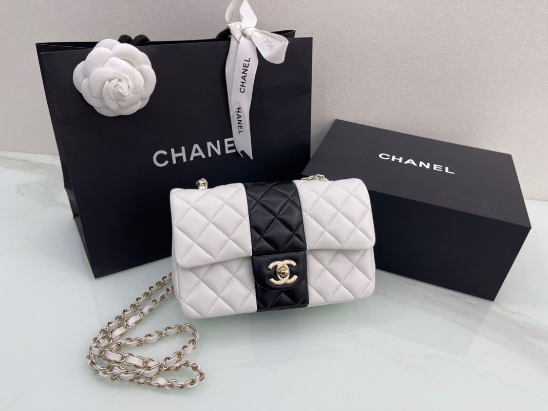 Chanel 22 White&Black Mini Flap Bag