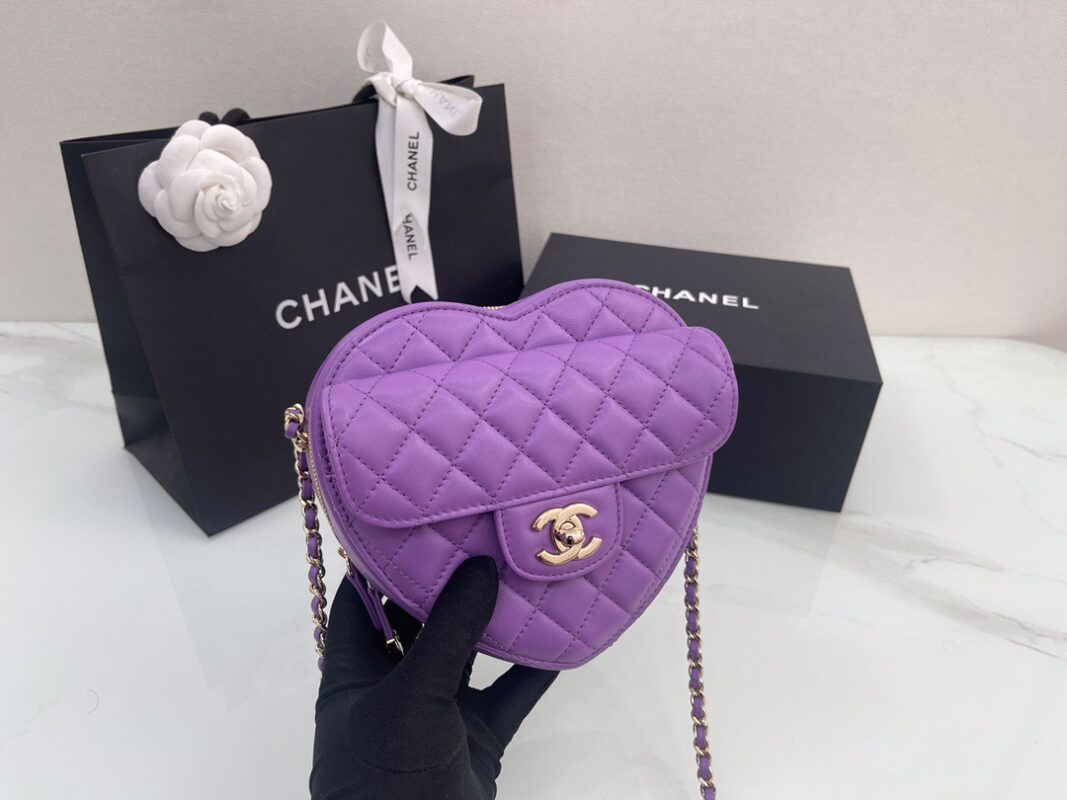 Chanel 22 Purple Heart Bag