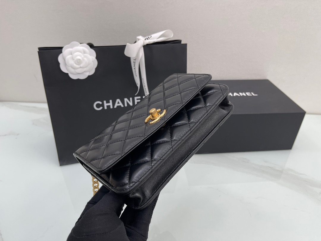 Chanel 22 Black Mini WOC - Image 5