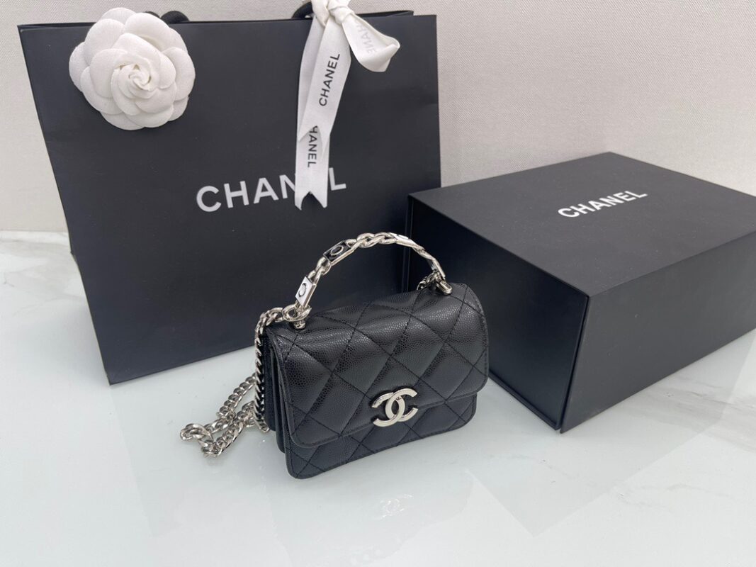 Chanel 22 Black Mini Handle Bag