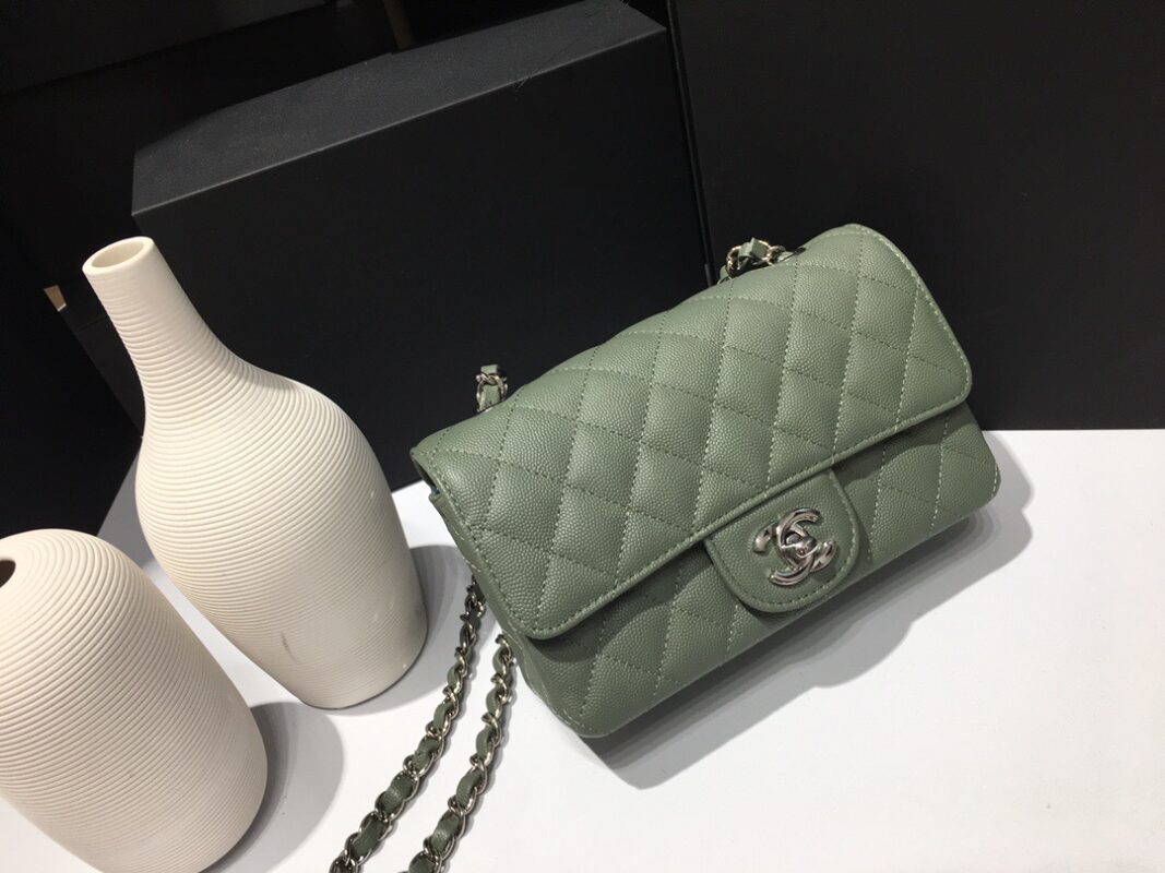 Chanel Classic Flap 20 Olive Green