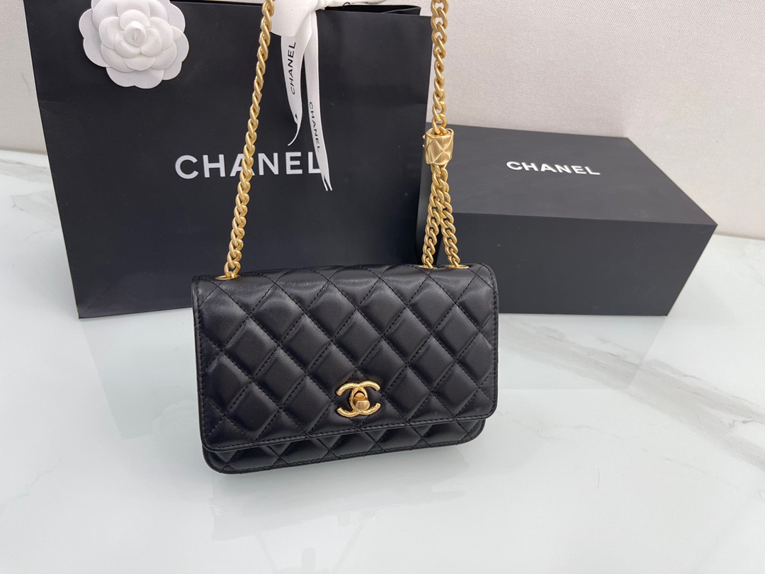 Chanel 22 Black Mini WOC - Image 8