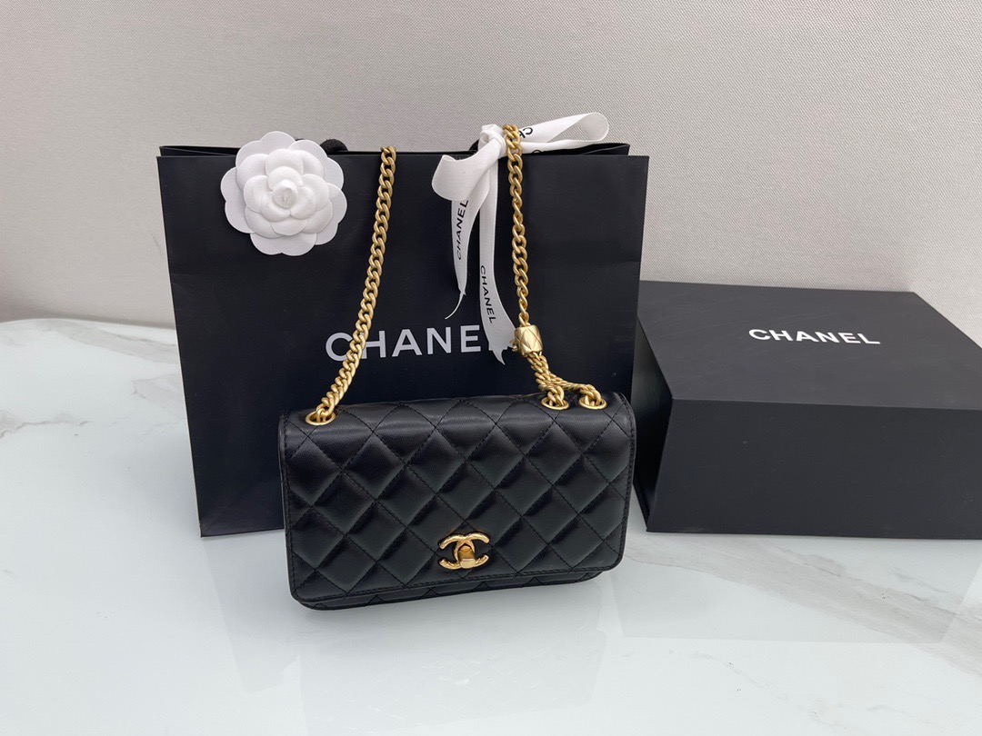 Chanel 22 Black Mini WOC