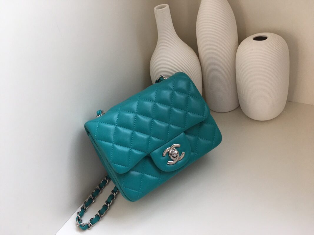 Chanel Classic Flap 17 Sky Blue