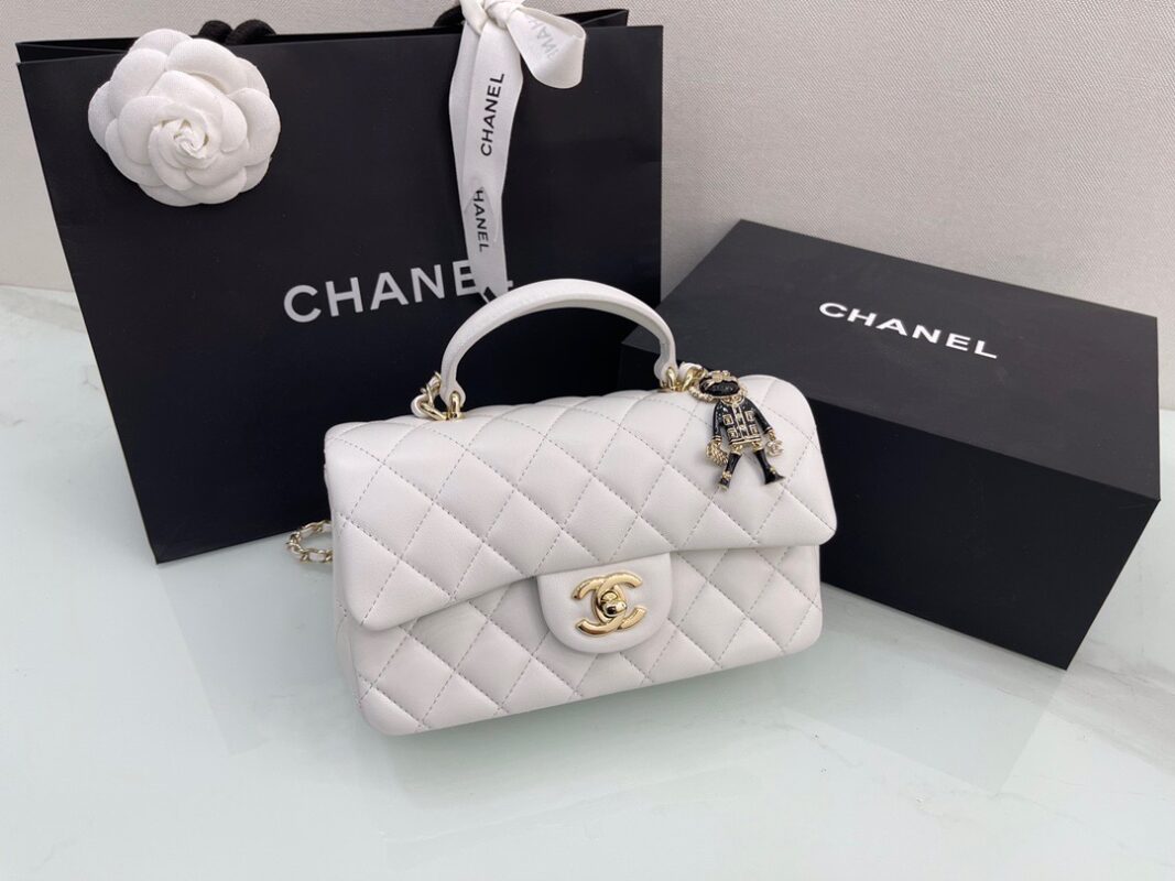 Chanel 22P White Mini Flap Bag