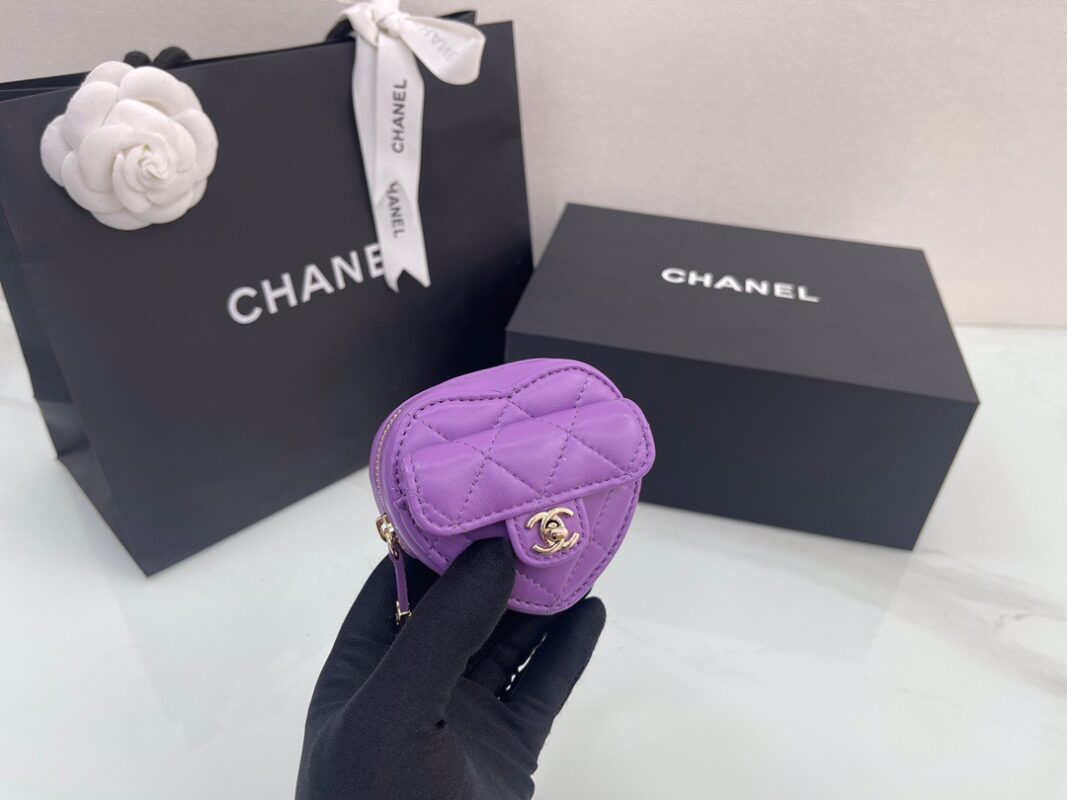 Chanel 22 Purple Heart Bag Micro