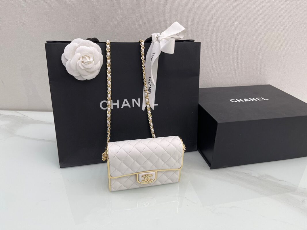 Chanel 22 White Small Evening Bag