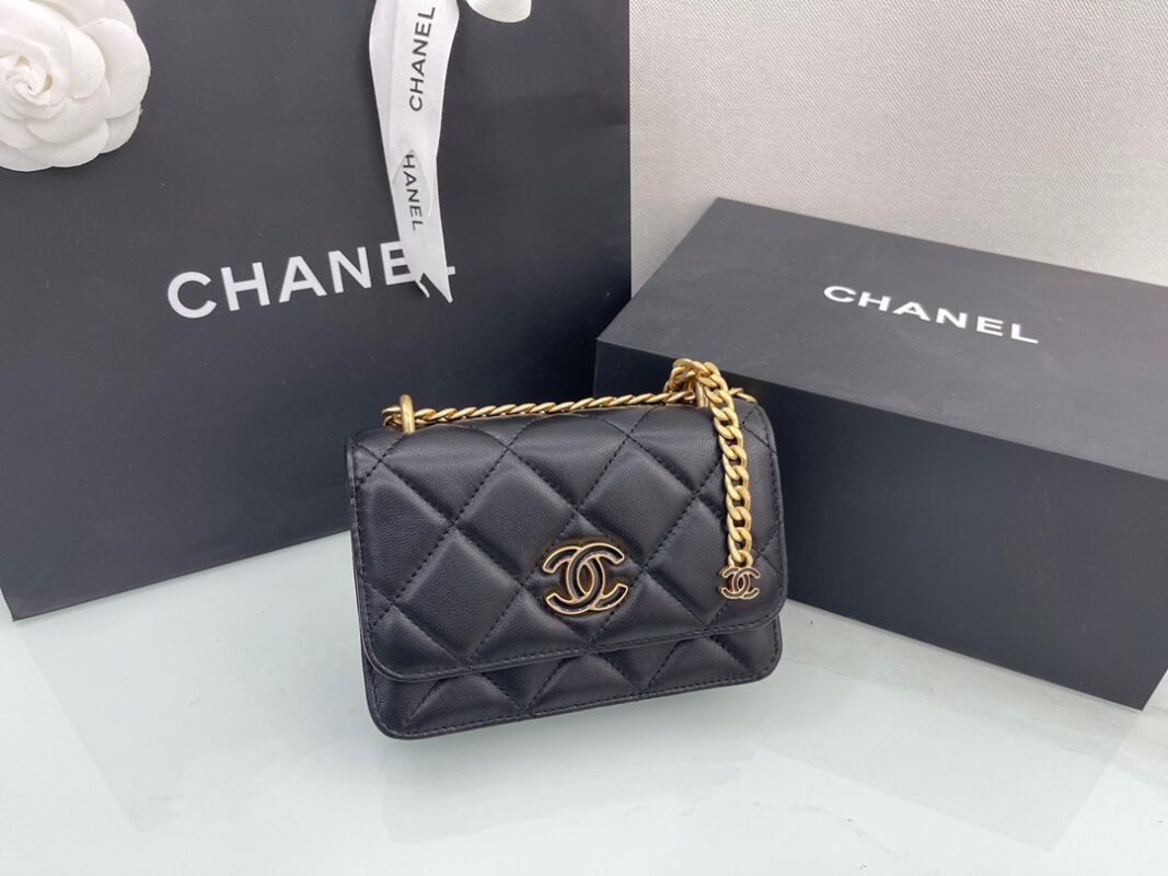 Chanel 22 Black Mini WOC