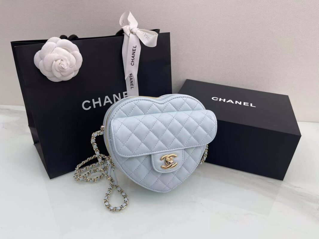 Chanel 22 Blue Heart Bag
