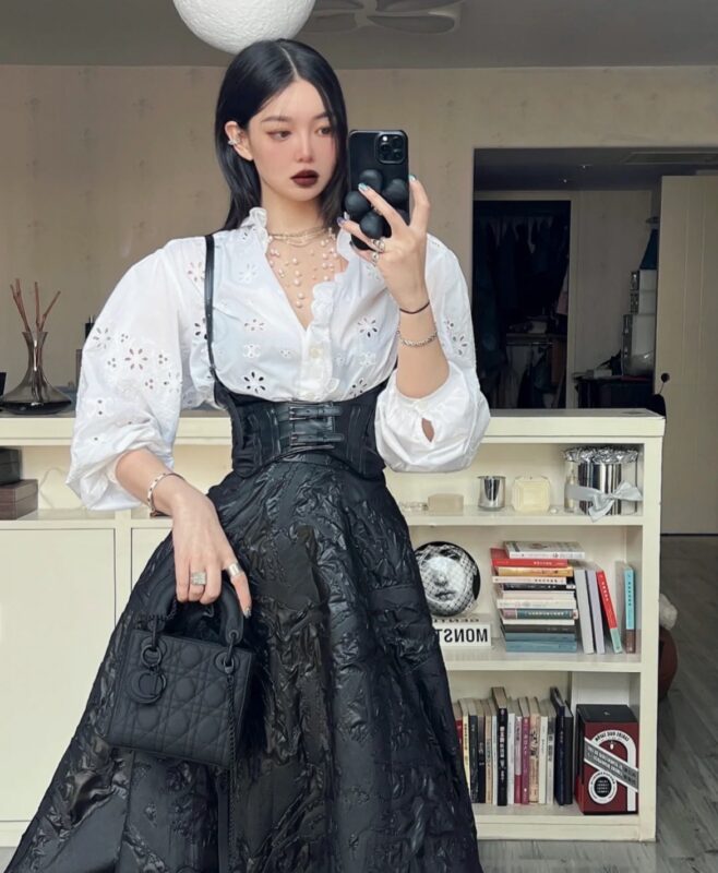 Lady Dior Medium Matte Black