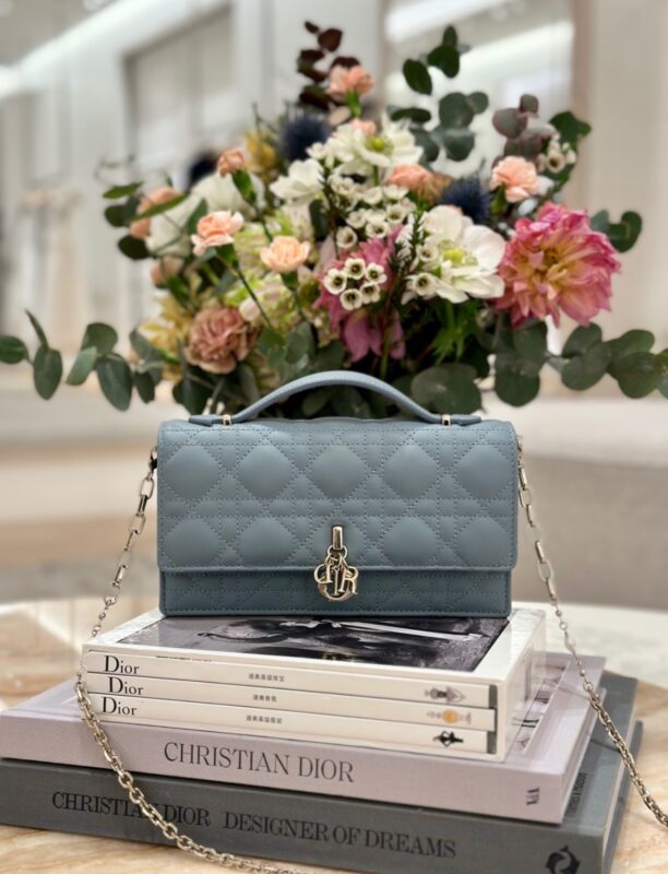 Miss Dior Mini Bag Antique Pink Cannage Lambskin