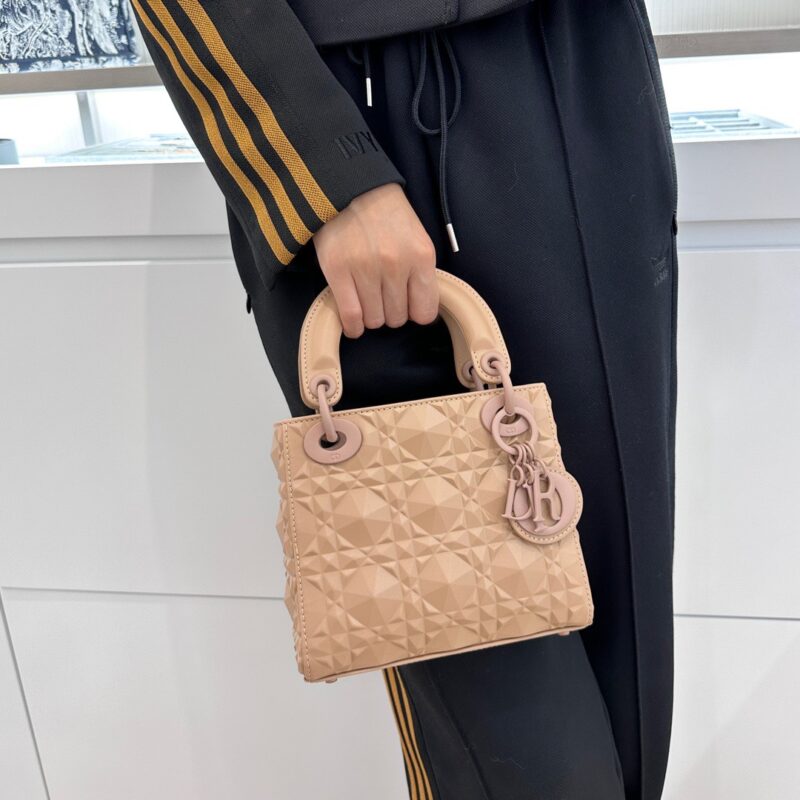 Lady Dior Mini Milk Tea