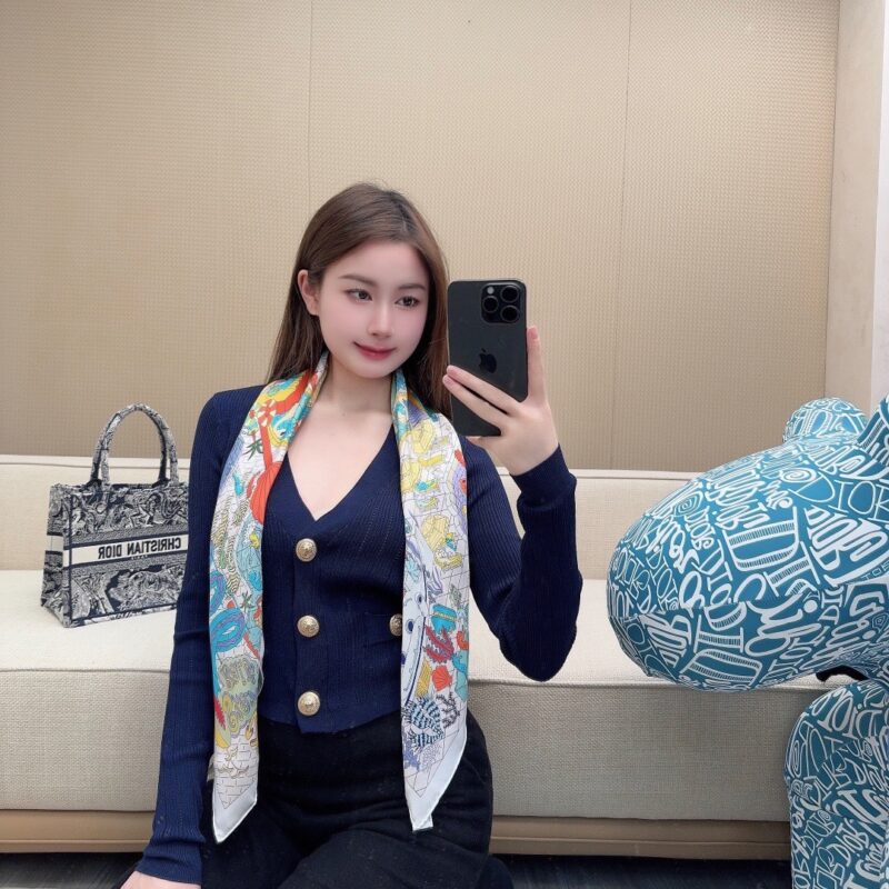 Hermes Water Amusement Park Scarf