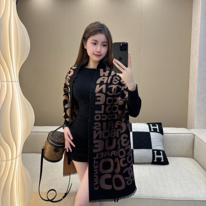 Chanel 2024 Colourful Letter Scarf