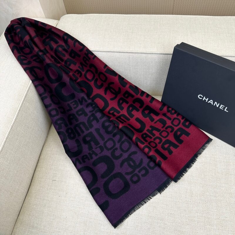 Chanel 2024 Colourful Letter Scarf
