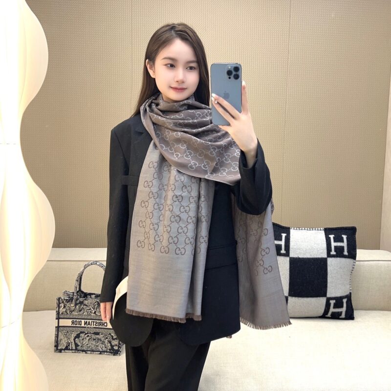 Gucci 2024 Jacquard Shawl Scarf