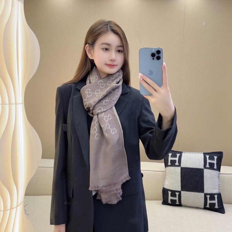 Gucci 2024 Jacquard Shawl Scarf