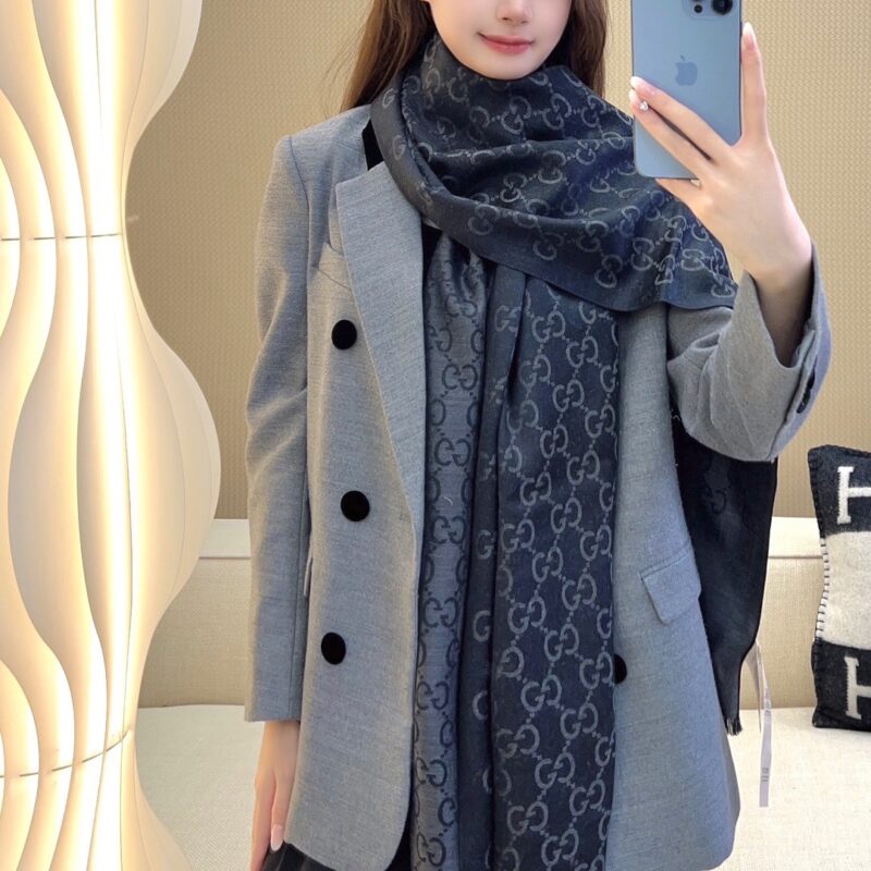 Gucci 2024 Jacquard Shawl Scarf