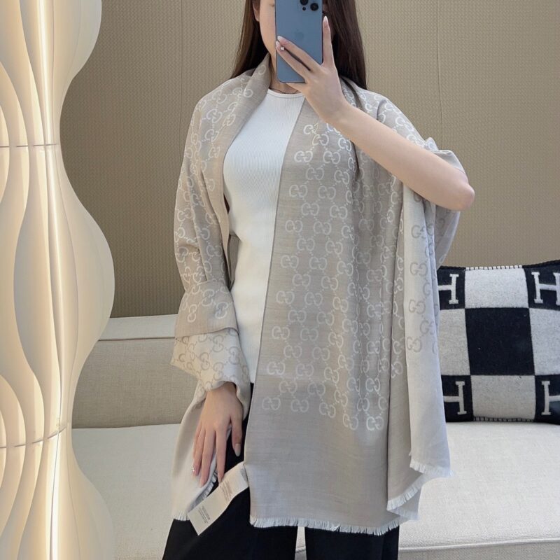 Gucci 2024 Jacquard Shawl Scarf