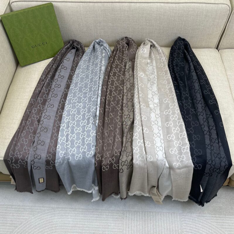 Gucci 2024 Jacquard Shawl Scarf 5 colour