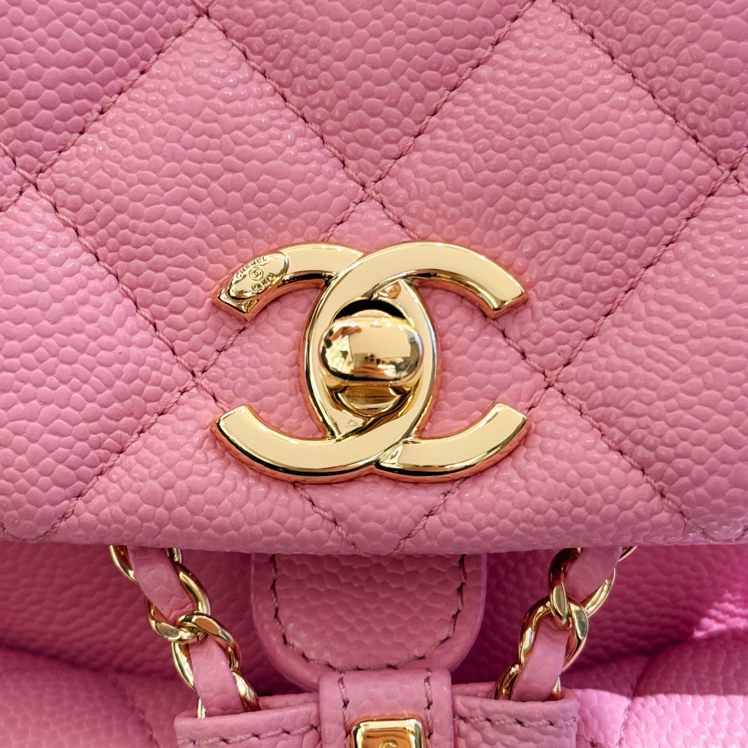 Chanel 23P Small Backpack Pink - Image 5