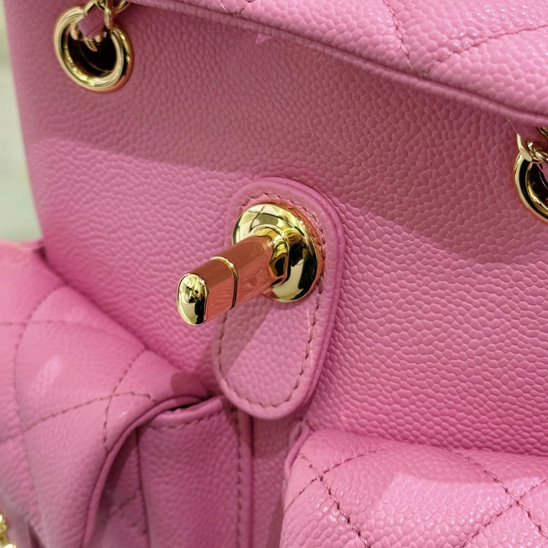Chanel 23P Small Backpack Pink - Image 6