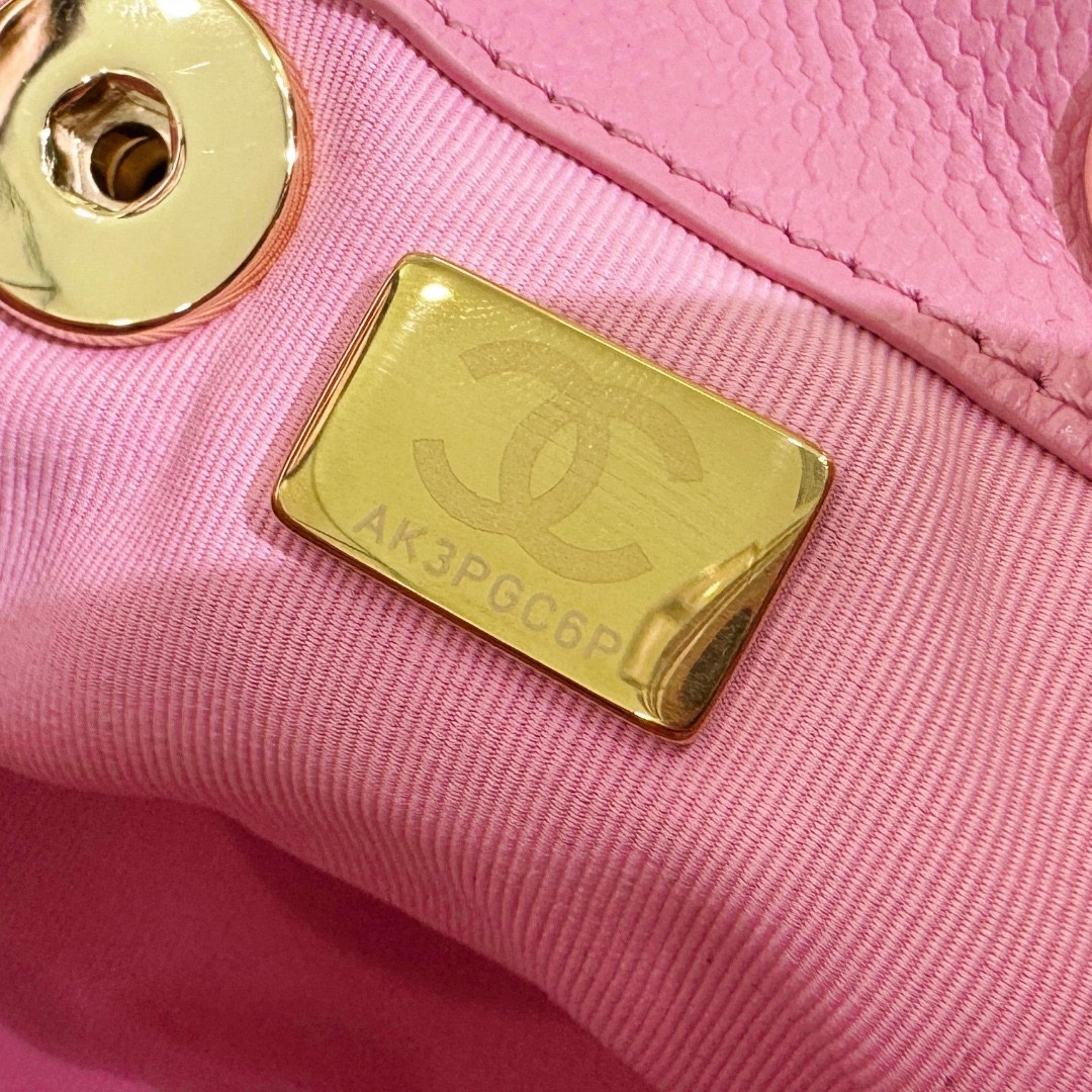 Chanel 23P Small Backpack Pink - Image 11