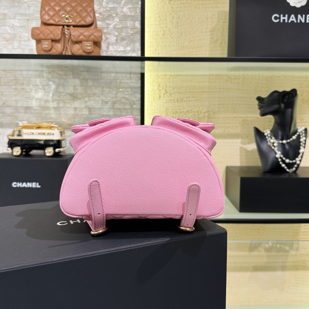 Chanel 23P Large Backpack Pink - Image 4