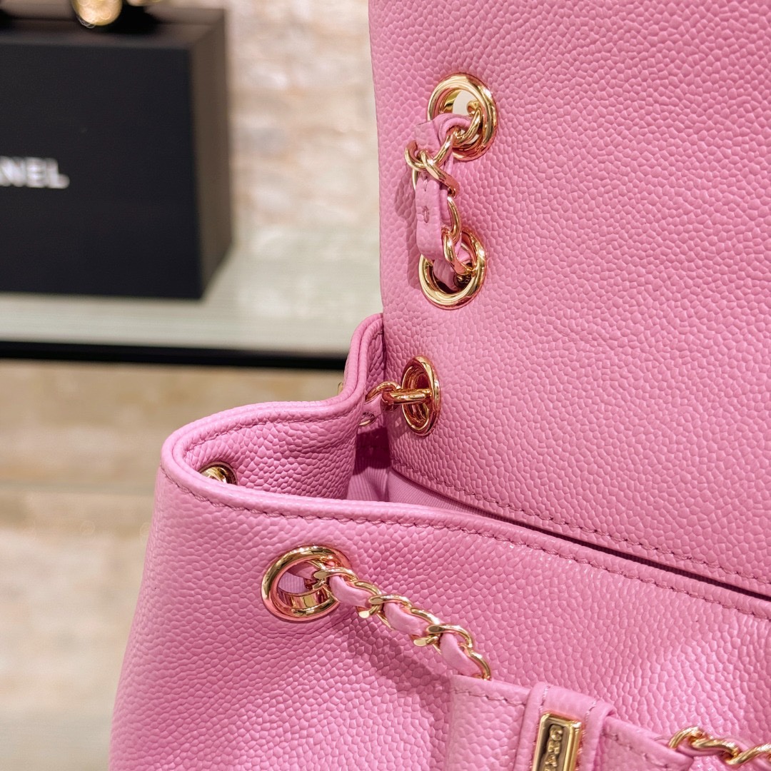Chanel 23P Large Backpack Pink - Image 5