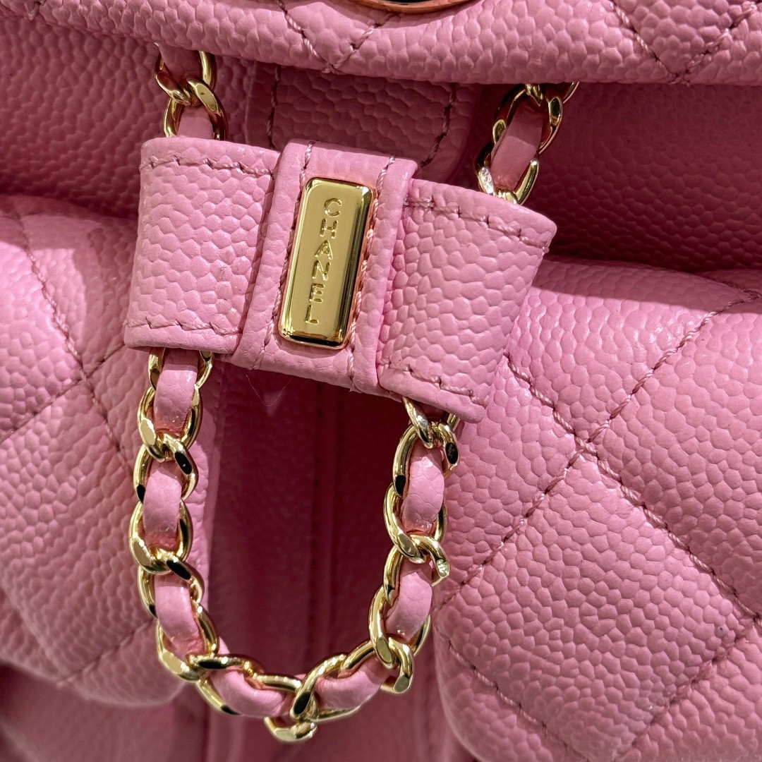 Chanel 23P Large Backpack Pink - Image 8
