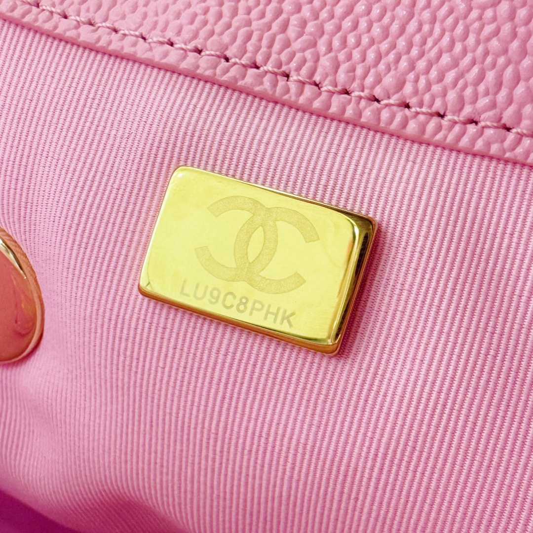 Chanel 23P Large Backpack Pink - Image 11