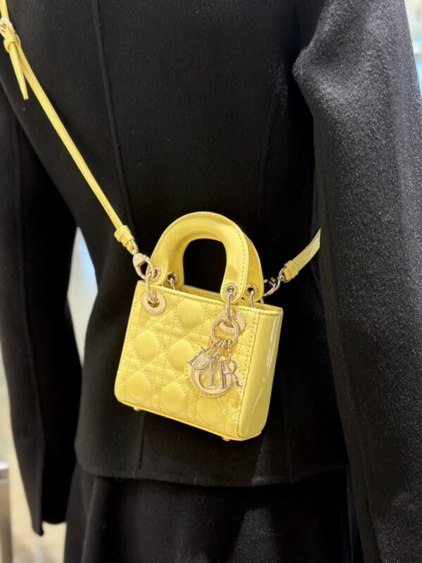 Lady Dior Micro 12 Yellow