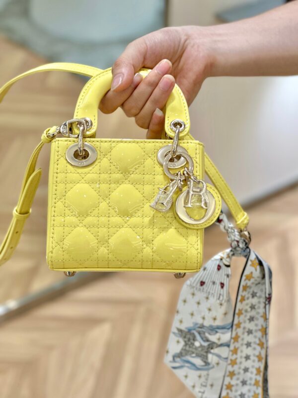 Lady Dior Micro 12 Yellow